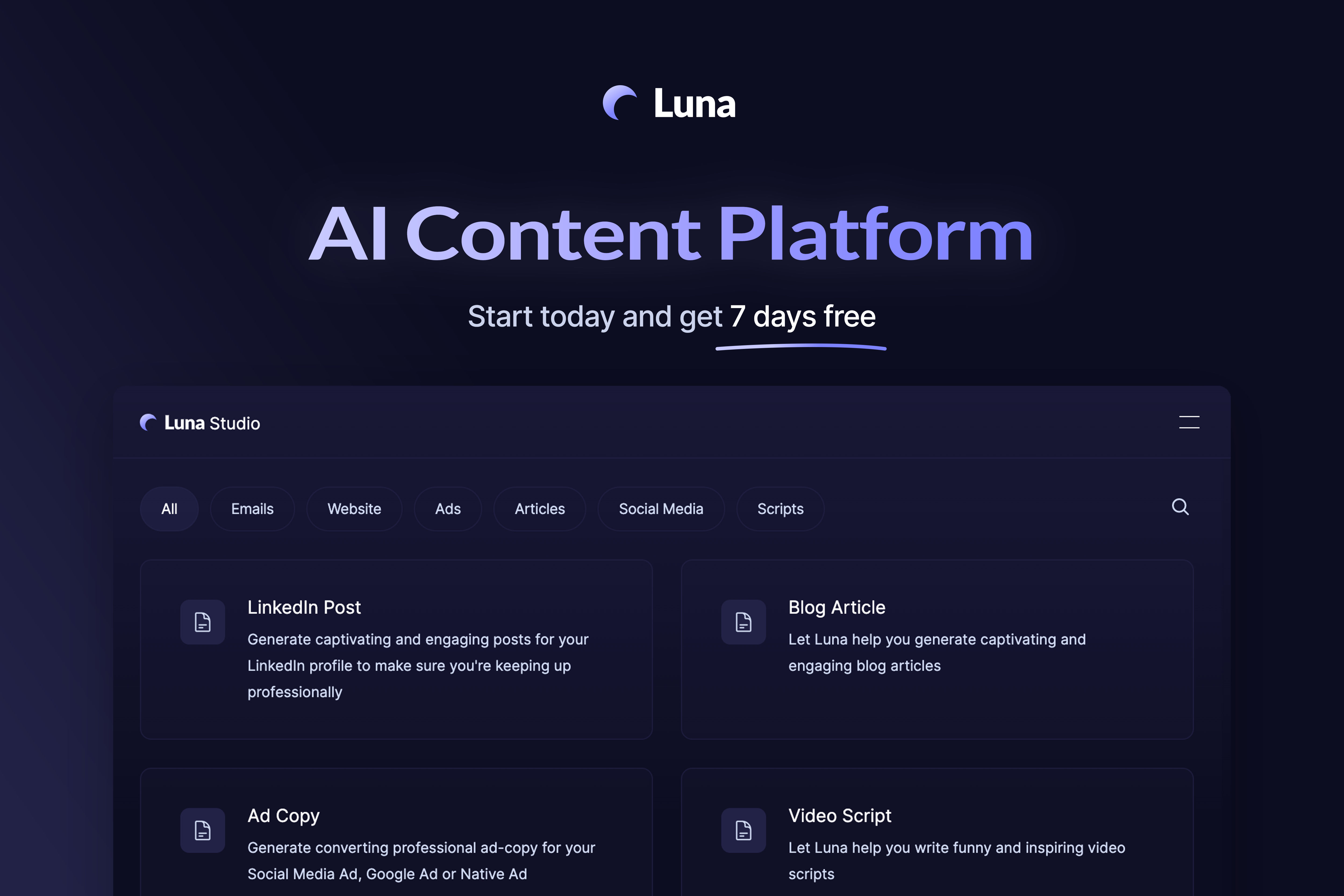 Luna – Get Started